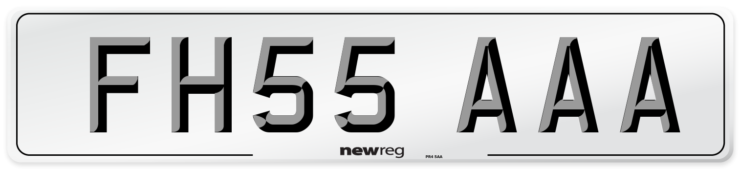FH55 AAA Number Plate from New Reg
